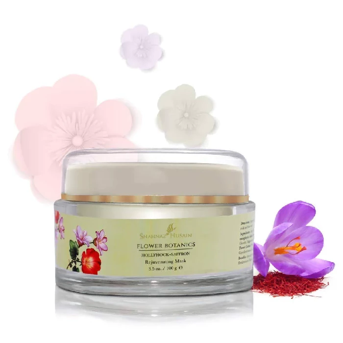 Shahnaz Husain Flower Botanics Hollyhock-Saffron Rejuvenating Mask, 100 g-2.webp
